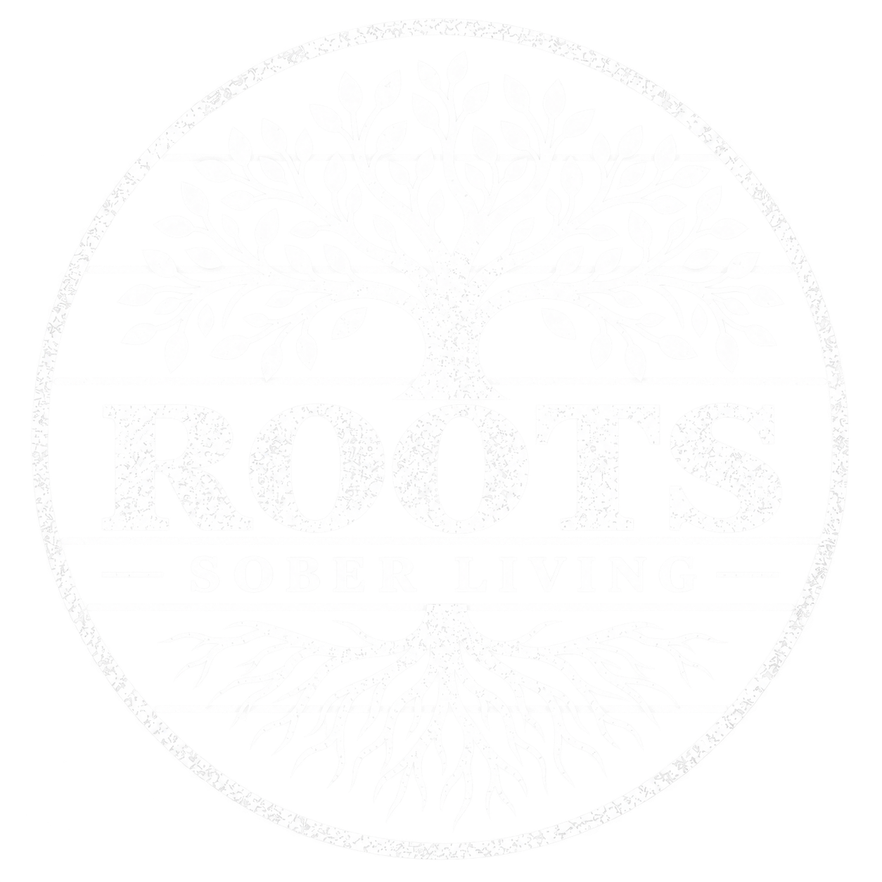 Roots Sober Living white logo